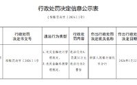肇东市农村信用合作联社被罚31万元：违反金融统计管理规定等