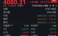 A股低开高走，沪指半日微涨0.11%