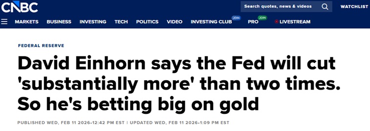 美联储今年降息次数恐“远不止两次”！对冲基金大佬：正在大举押注黄金