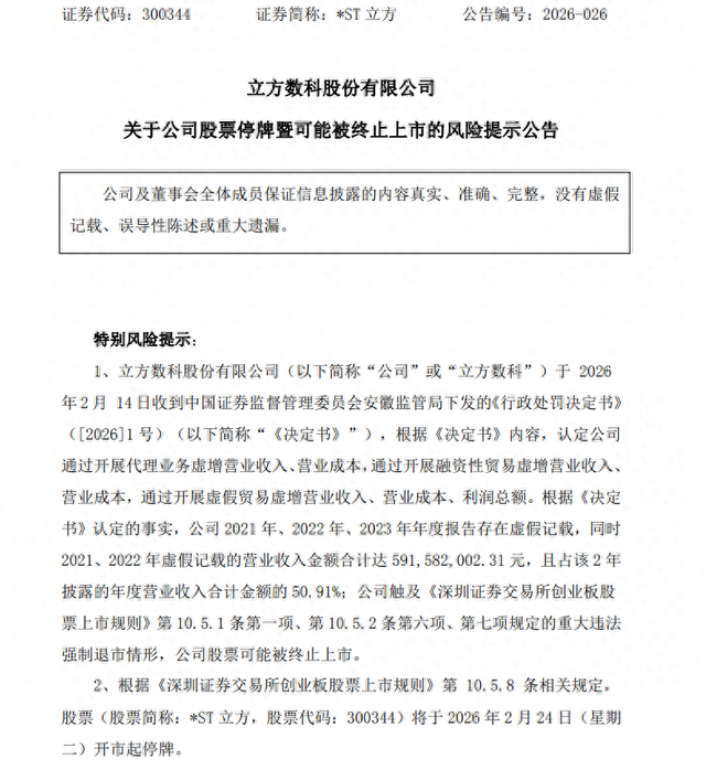 300344,重大违法强制退市!