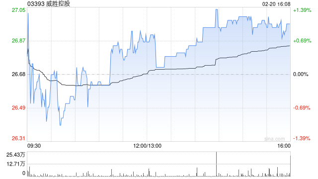 威胜控股被纳入恒生综合指数成份股