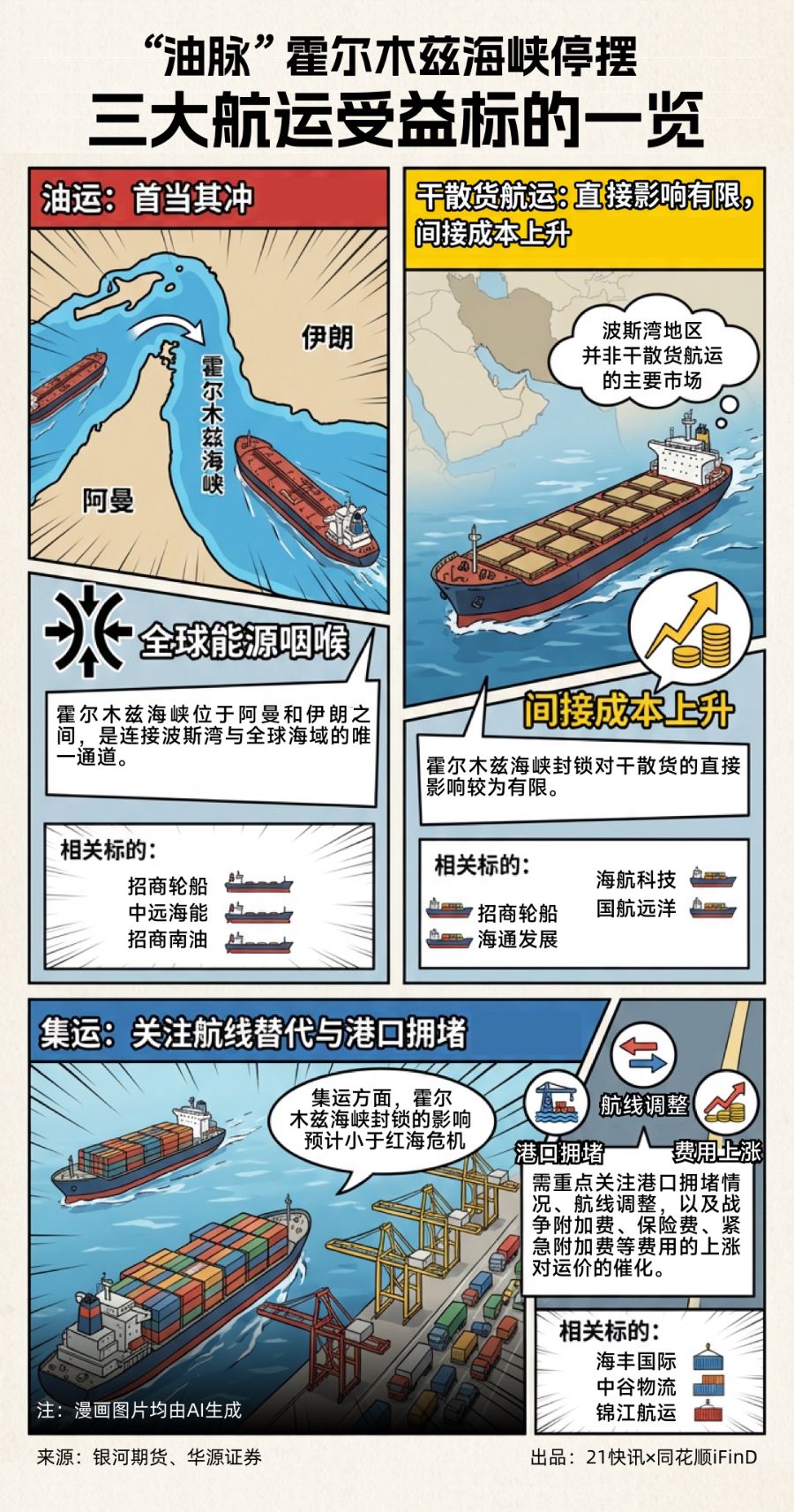 航运板块狂飙!千亿巨头8天5板,图解三大航运核心标的