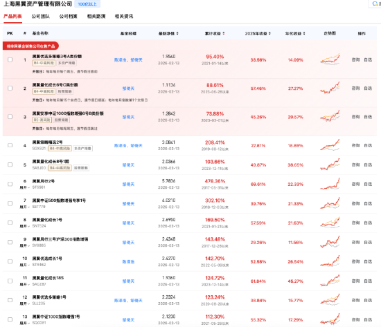 百亿私募巡礼 | 陈泽浩、邹倚天掌舵黑翼资产,规模突破400亿元,成立超11年