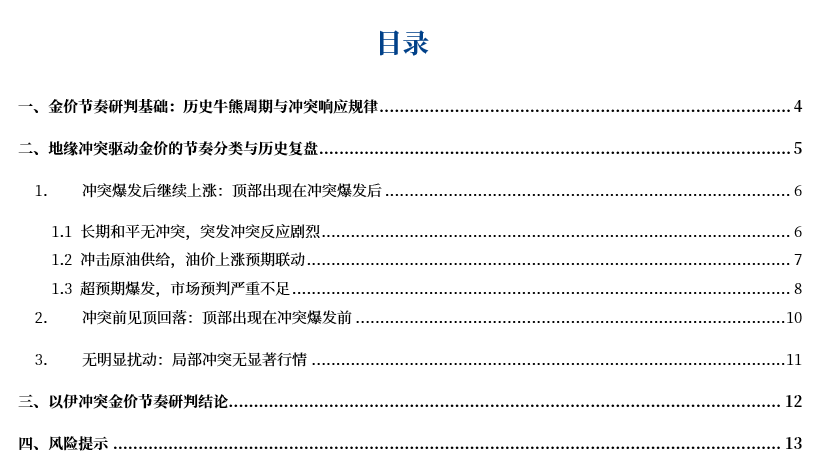 【市场聚焦】黄金:以伊冲突对金价的节奏影响