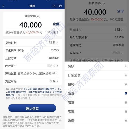上海华瑞银行“异地放贷”:实测贷款利率23.99% 存款最高2%