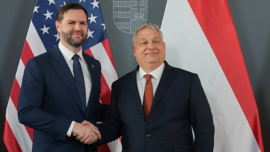 匈牙利大选前美国副总统万斯访匈,力挺欧尔班