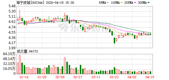 海宁皮城:公司及控股子公司无逾期担保