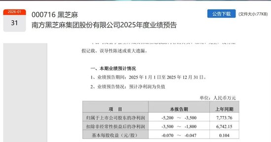 南方黑芝麻创始人,被立案调查