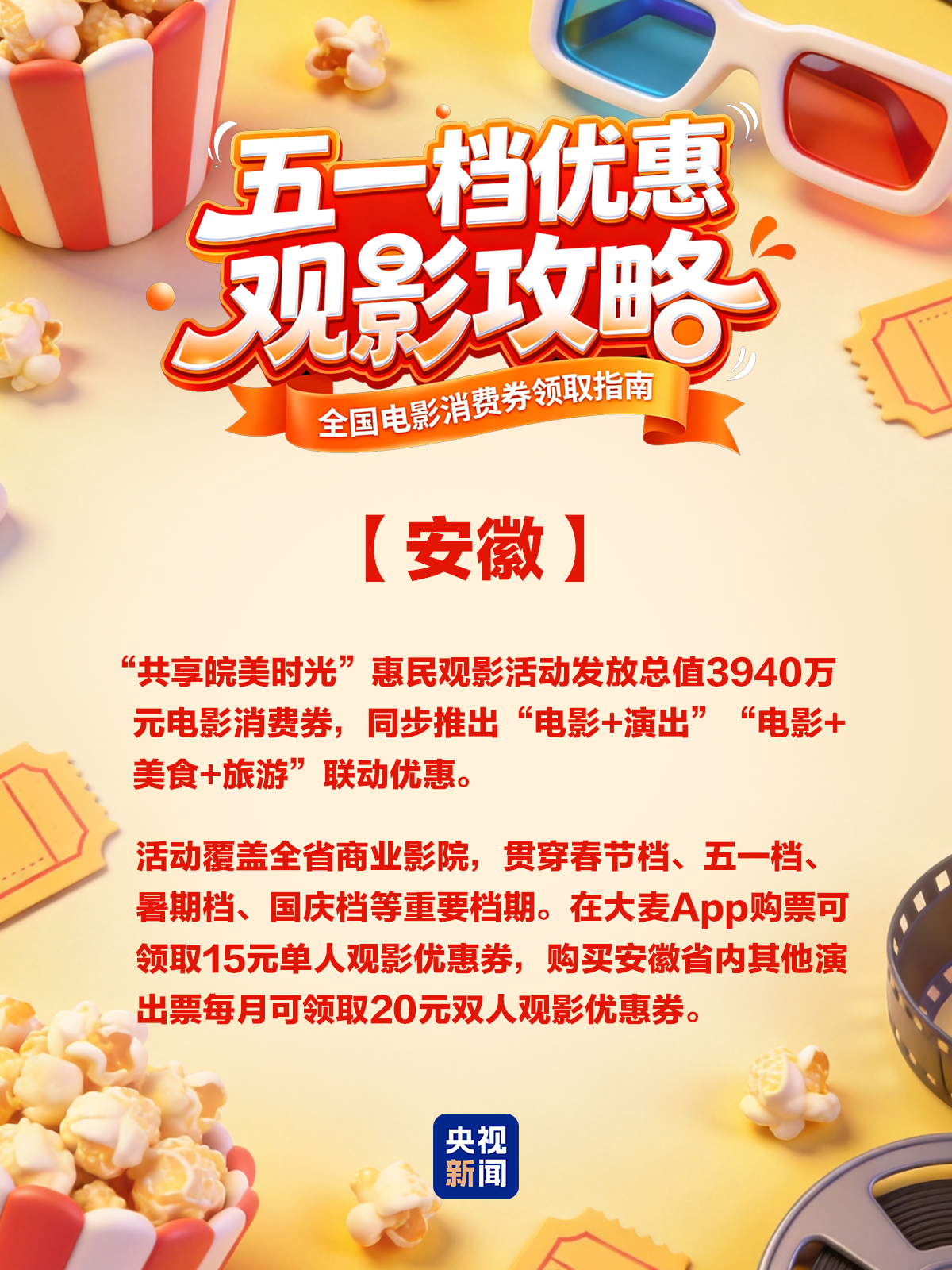五一票房破4亿!各地电影消费券来了