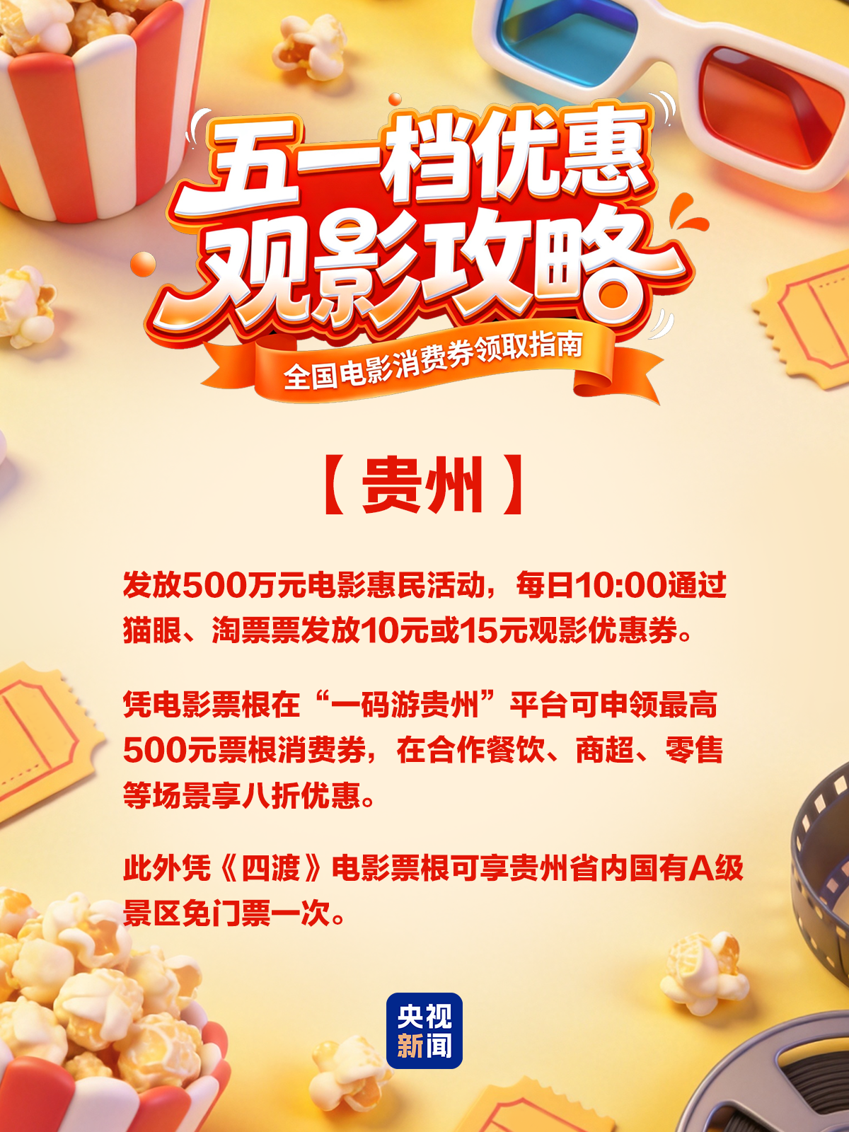 五一票房破4亿!各地电影消费券来了