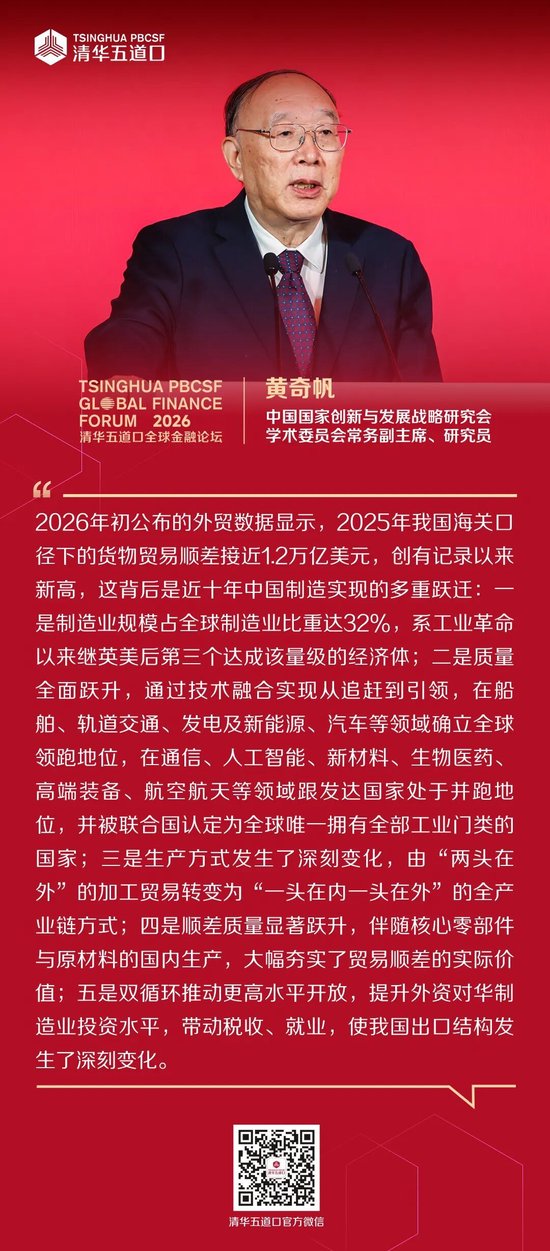 嘉宾观点④丨2026清华五道口全球金融论坛