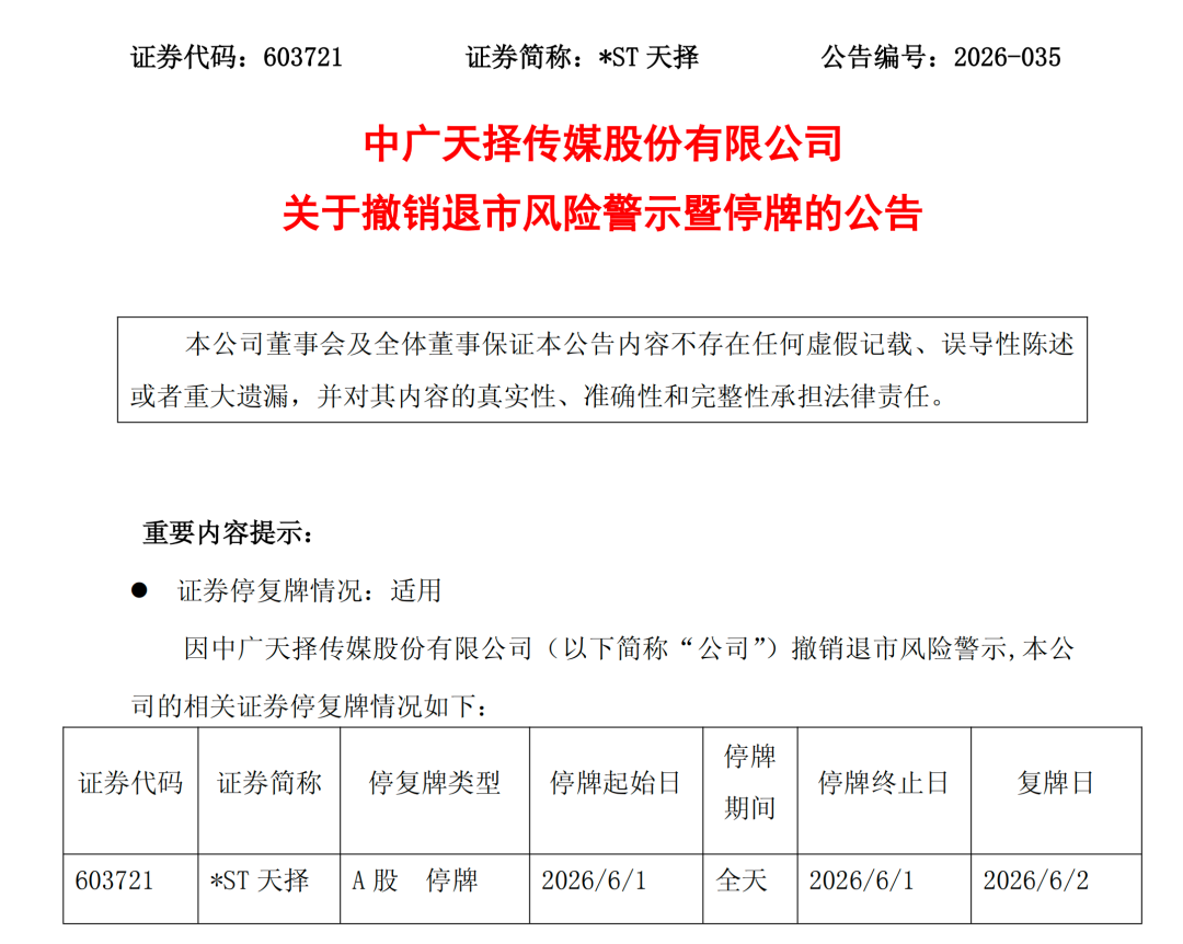 603721、002848，“摘星脱帽”
